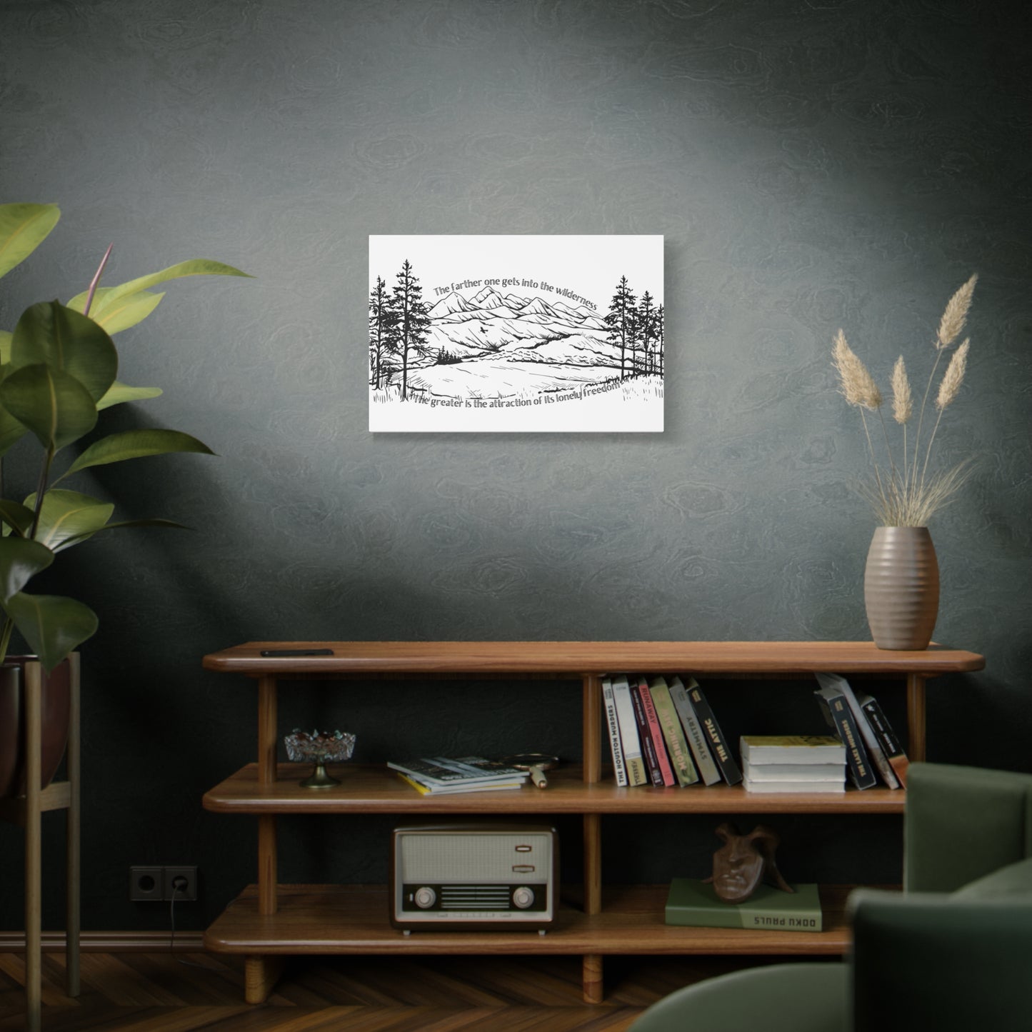 The farther one gets into the wilderness, the greater is the attraction of its lonely freedom. B&W