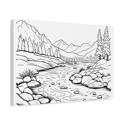 No man ever steps in the same river twice. B&W