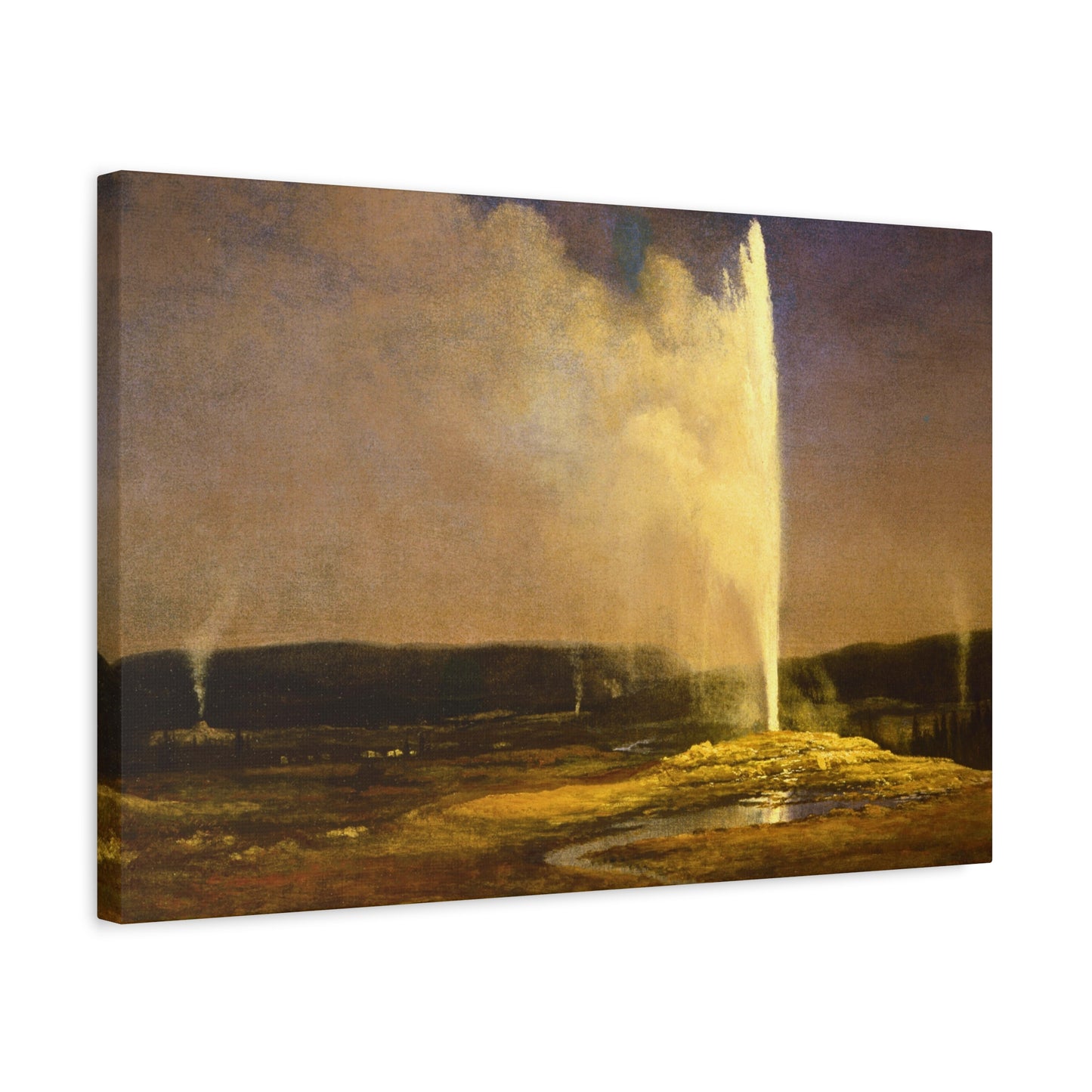 Geysers in Yellowstone.