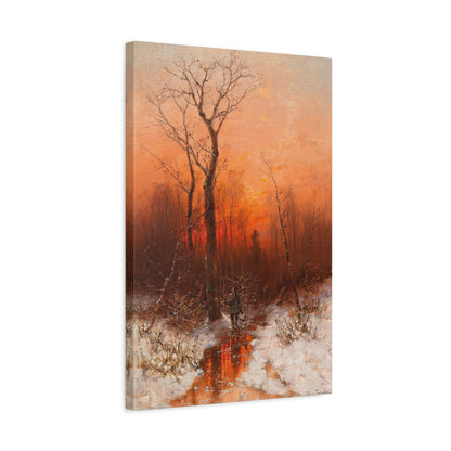 Returning Home at Sunset.