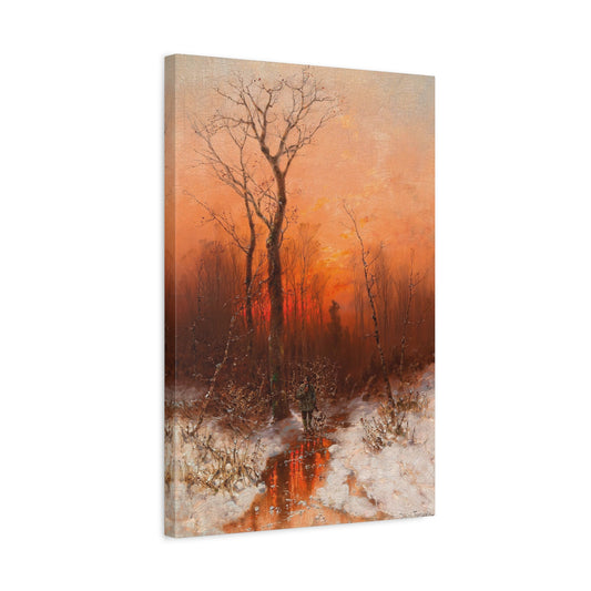 Returning Home at Sunset.