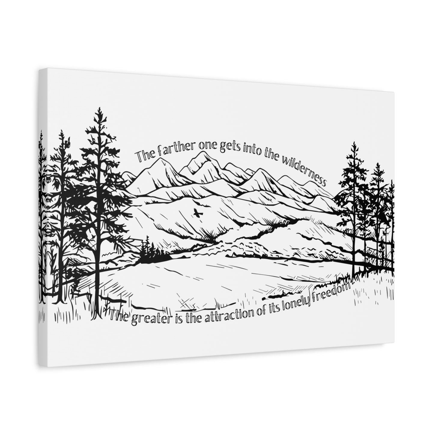 The farther one gets into the wilderness, the greater is the attraction of its lonely freedom. B&W