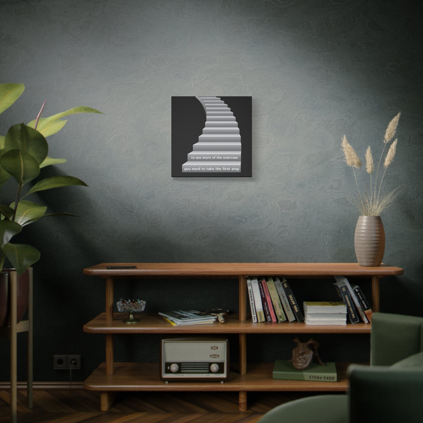 To see more of the staircase, you need to take the first step. B&W