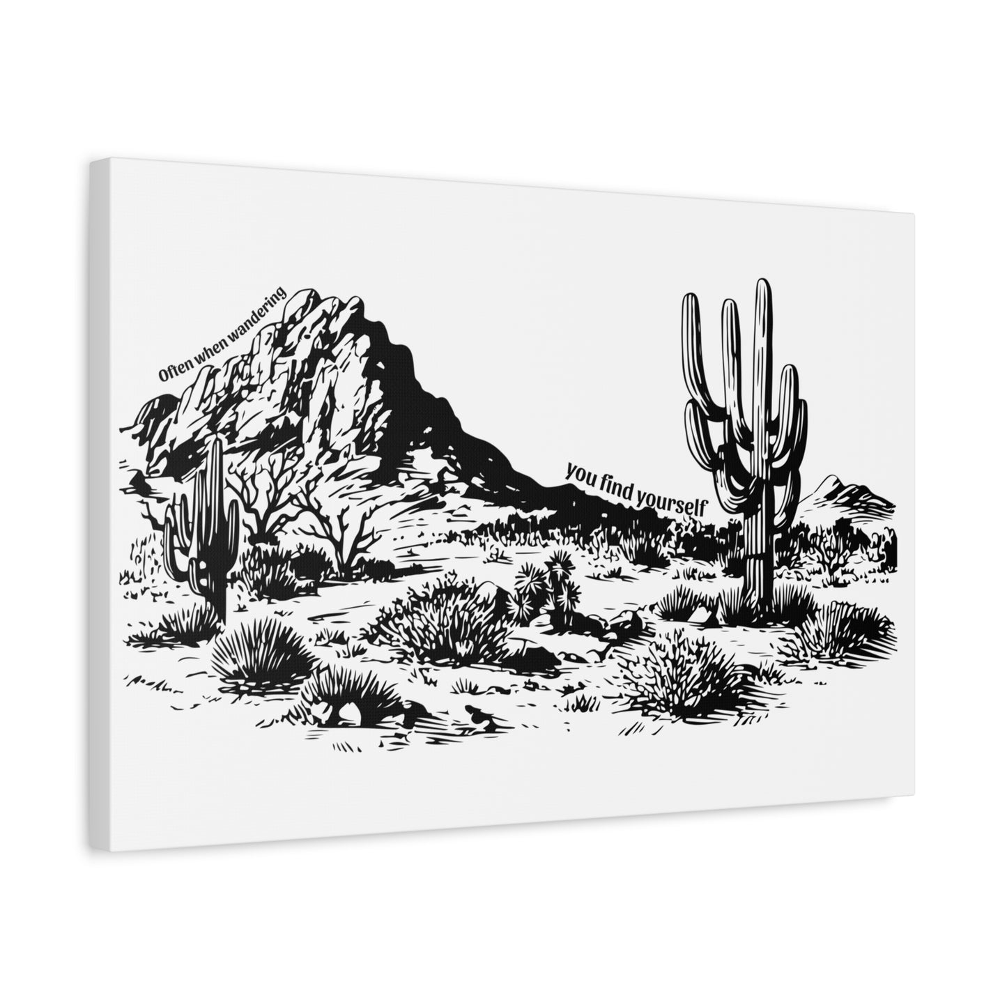 Often when wandering, you find yourself. B&W