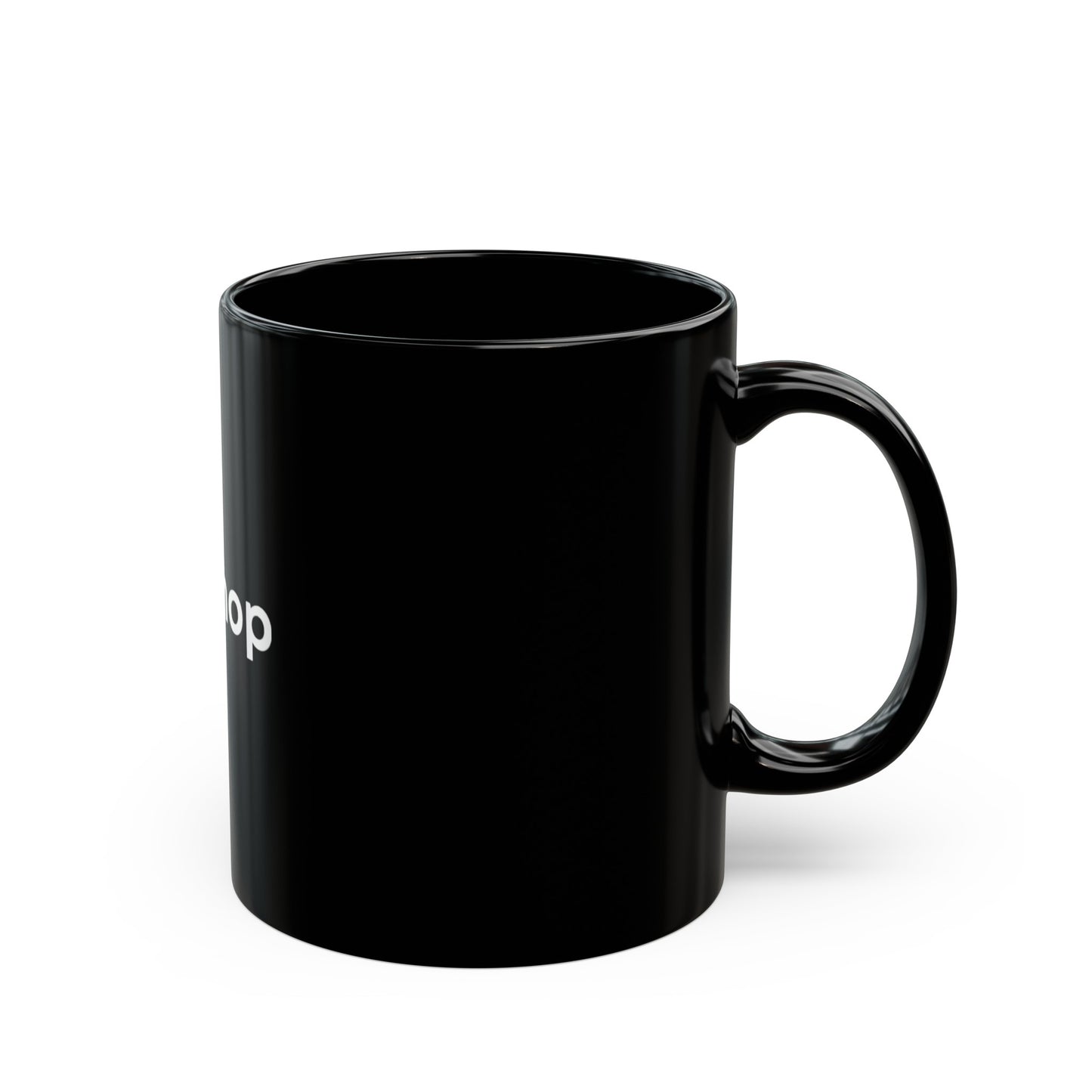 The Motto Shop Mug. Black.