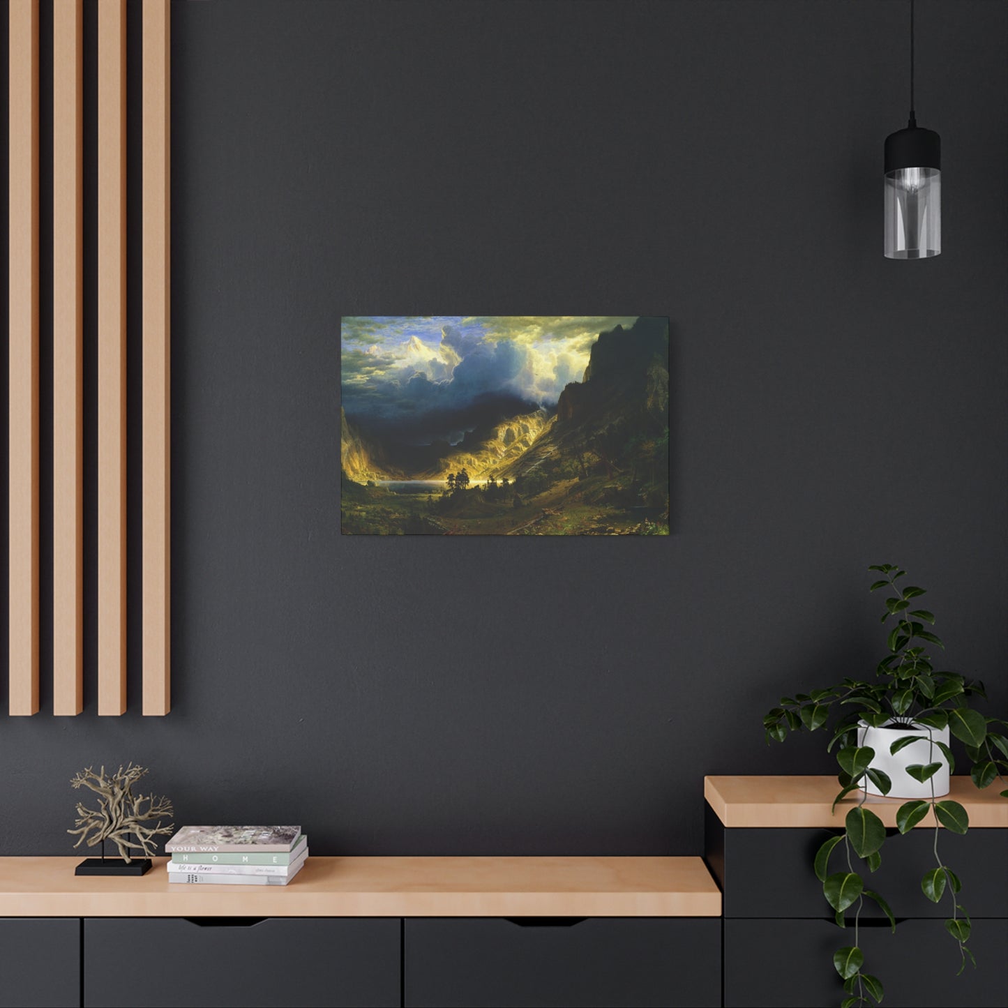 A Storm in the Rocky Mountains, Mt. Rosalie.