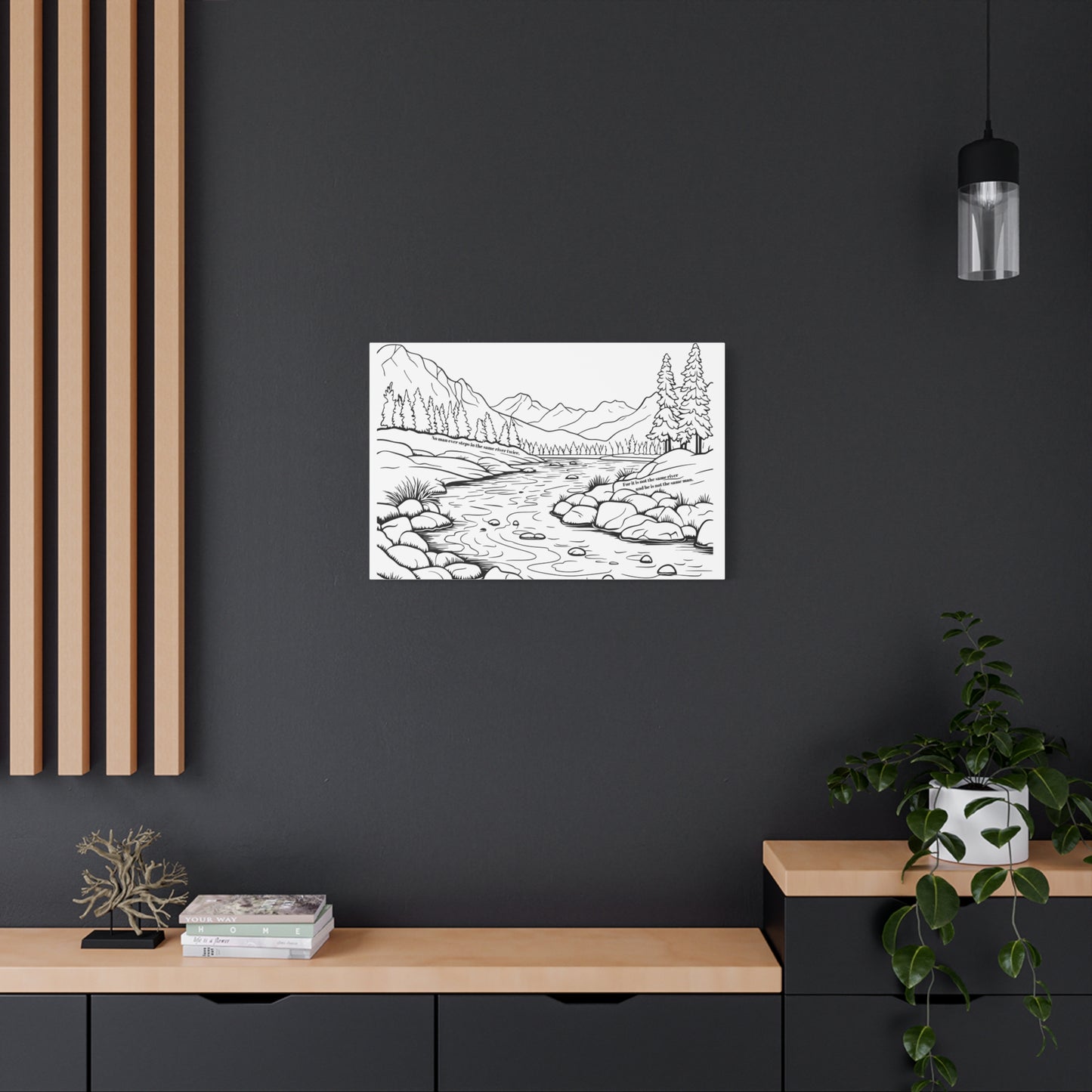 No man ever steps in the same river twice. B&W