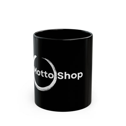 The Motto Shop Mug. Black.