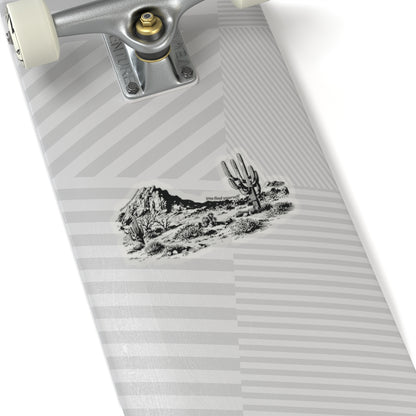 Often when wandering, you find yourself. Black Sticker.